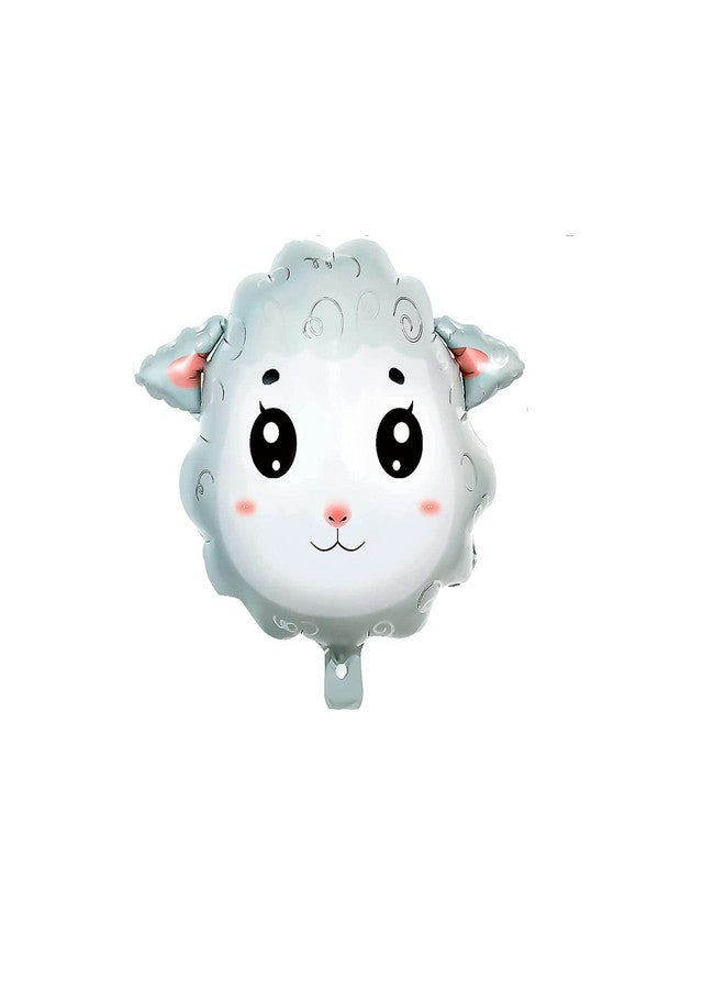 OHLIGEI 4PCS Sheep Balloon Shape Animal Sheep Aluminum Film Balloon Birthday Party Children's Party Decoration Animal themed Birthday Party Decorations - Image 3